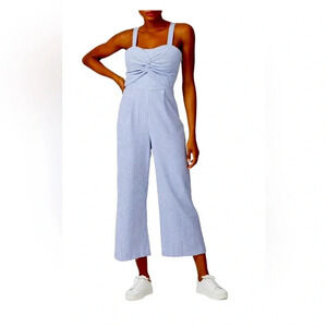 Slate and Willow blue and white seersucker jumpsuit in excellent condition